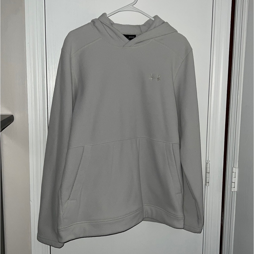 UNDER ARMOR White Hoodie Large